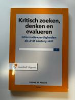 Kritisch zoeken, denken en evalueren - Nieuw!, Ophalen of Verzenden, Gamma, Nieuw, HBO