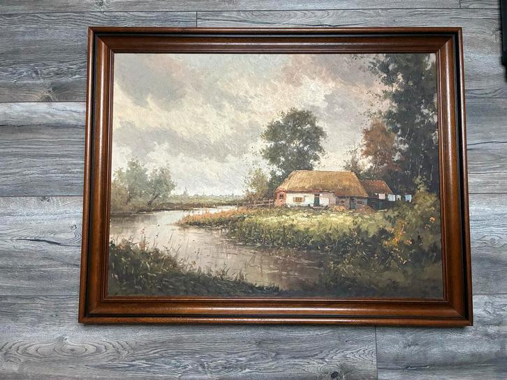 Rob de Haan Landschap Schilderij, Antiek en Kunst, Kunst | Schilderijen | Klassiek, Ophalen
