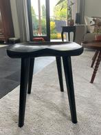 Massief houten zwart krukje loods 5, Huis en Inrichting, Krukjes, Ophalen, Zo goed als nieuw, Hout