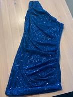 Blauwe Feestjurk XS - Perfect voor een avondje uit!, Blauw, Cocktailjurk, Ophalen of Verzenden, Zo goed als nieuw