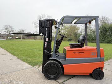 Toyota 3 tonner elektrisch triplex Sideshift hoge bodemvrijh beschikbaar voor biedingen
