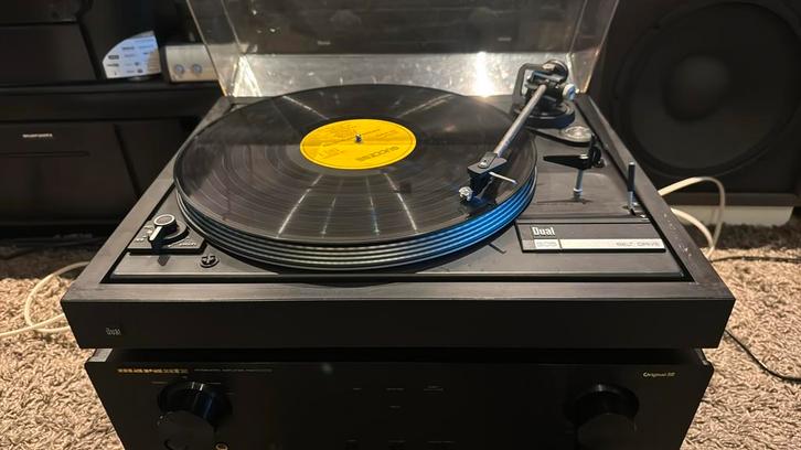 Marantz versterker met Dual platenspeler, Audio, Tv en Foto, Versterkers en Receivers, Gebruikt, Stereo, Minder dan 60 watt, Marantz