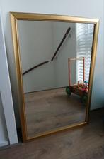 Spiegel met goudkleurige rand, Ophalen, Gebruikt, Minder dan 100 cm, Rechthoekig