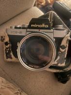 Minolta XE-5 filmcamera met MC Rokkor-PF 50mm f/1.7 lens, Ophalen of Verzenden, Lens of Lenzen