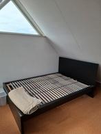 Bedframe Malm en lattenbodems 140x200, Huis en Inrichting, Slaapkamer | Bedden, Ophalen, Wit, Tweepersoons, 140 cm