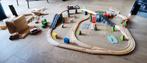 Houten treinset van Playtive, Kinderen en Baby's, Speelgoed | Houten speelgoed, Ophalen of Verzenden, Zo goed als nieuw