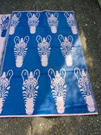 Roze Zebra Picknickmat - Blauw, Ophalen of Verzenden