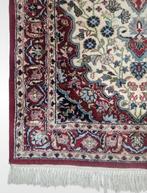 Handmade Persian wol Kashmir tapijt loper red India 93x358cm, Gebruikt, ., 200 cm of meer, Crème