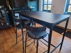 Ikea - TOMMARYD tafel + twee YNGVAR barkrukken, Ophalen, Gebruikt, Inclusief barstoelen