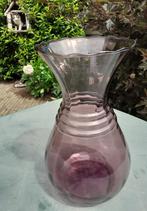 DOYEN Art Deco glazen vaas. Magenta (paars/roze) 34,7 cm, Antiek en Kunst, Antiek | Glas en Kristal, Ophalen of Verzenden