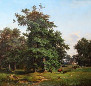 Julius Ehrke, 1835 – 1899, doek 64 x 67 cm. beschikbaar voor biedingen