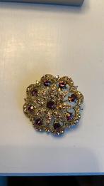 Prachtige vintage broche, Ophalen of Verzenden, Zo goed als nieuw, Goud, Overige materialen