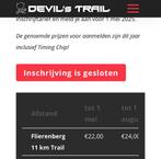 Kaartje Devil's trail Nijmegen 11 kilometer aangeboden, Tickets en Kaartjes, Eén persoon