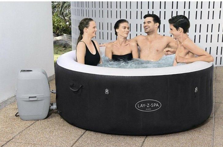 LAY-Z-SPA - Jacuzzi AirJet Whirlpool, 180 x 66 cm 4-Persoons, Tuin en Terras, Bubbelbaden en Hottubs, Nieuw, Filter, Ophalen of Verzenden