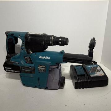 Makita DHR243 Accu Combihamer Compleet met Afzuiging, Accu beschikbaar voor biedingen