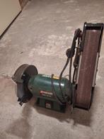Bandschuurmachine met slijpsteen plus 2 banden, Doe-het-zelf en Verbouw, Gereedschap | Schuurmachines, Ophalen, Zo goed als nieuw