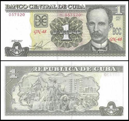 Cuba 2005 t/m 2020, 5 verschillende biljetten (UNC), Postzegels en Munten, Bankbiljetten | Amerika, Setje, Noord-Amerika, Verzenden