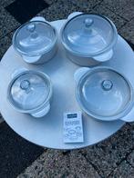 Pyrex Pyraflam Pannenset - 4 Delig, Huis en Inrichting, Keuken | Keukenbenodigdheden, Ophalen, Zo goed als nieuw