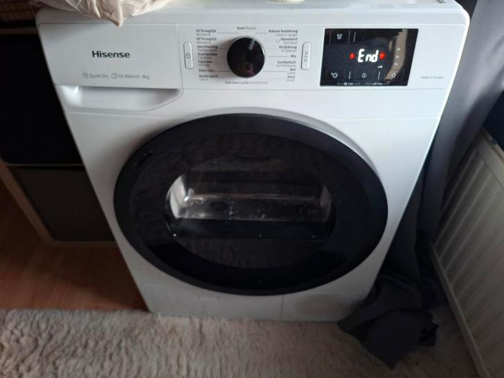 Zgn hisense droger, Witgoed en Apparatuur, Was-droogcombinaties, Zo goed als nieuw, 8 tot 10 kg, 85 tot 90 cm, Ophalen of Verzenden