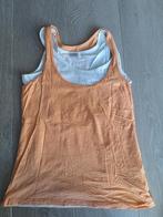 Oranje / witte Esprit top - maat M, Maat 38/40 (M), Oranje, Ophalen of Verzenden, Zonder mouw