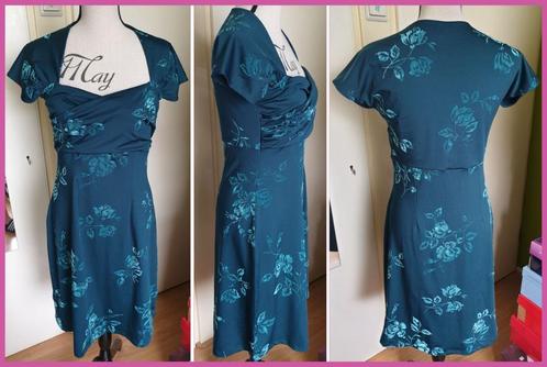 KING LOUIE zeegroene/petrol zomerjurk maat M zgan, Kleding | Dames, Jurken, Zo goed als nieuw, Maat 38/40 (M), Groen, Knielengte