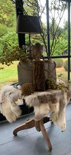 Landelijke set glazen windlicht vazen.., Huis en Inrichting, Ophalen, Overige kleuren, Minder dan 50 cm, Glas