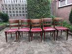 Rode vintage stationsrestaurant stoelen, Ophalen, Gebruikt, Vijf, Zes of meer stoelen, Retro
