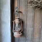 Oude brocante petroleumlamp lamp stormlamp olielamp *Etage3*, Gebruikt, ., Ophalen of Verzenden, .