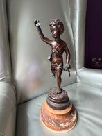 Antieke echt Brons beeld cupido, Ophalen
