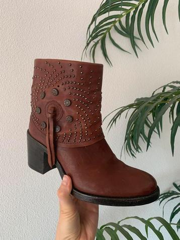 Ash retro boots blokhak 38 western boots franjes studs beschikbaar voor biedingen