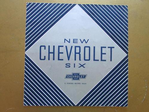 1933 CHEVROLET SIX brochure: Art Deco! Engels, Boeken, Auto's | Folders en Tijdschriften, Zo goed als nieuw, Chevrolet, Ophalen of Verzenden