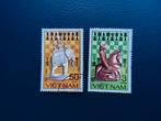 Vietnam schaakstukken postzegels 1983, Ophalen of Verzenden, Gestempeld