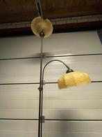 Vintage Staande Lamp met Glazen Kap, Huis en Inrichting, Lampen | Vloerlampen, Ophalen, Gebruikt, Glas, 150 tot 200 cm