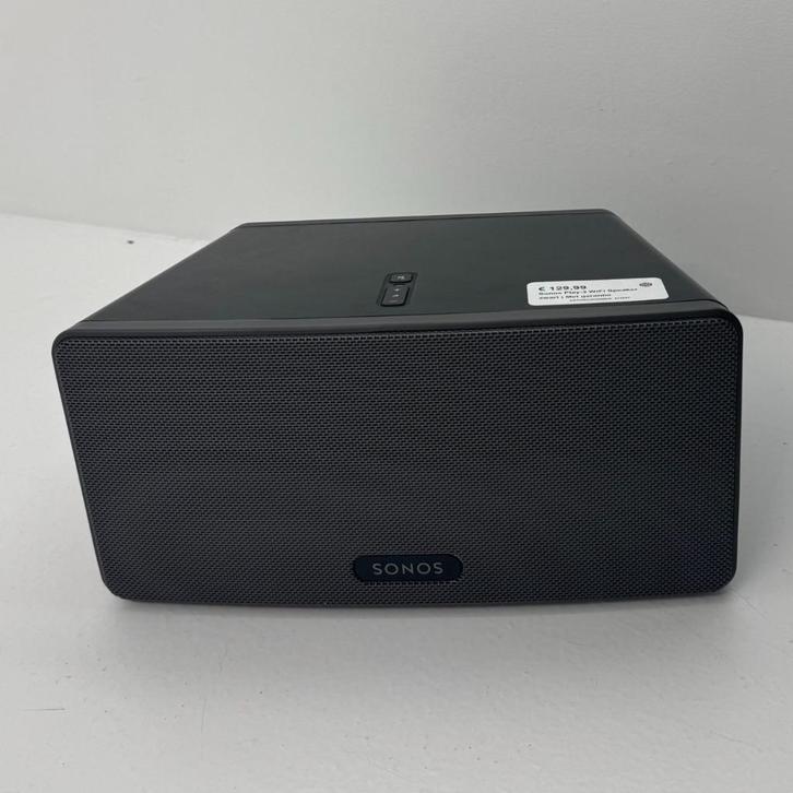 Sonos Play:3 WiFi Speaker zwart | Met garantie, Audio, Tv en Foto, Luidsprekers, Zo goed als nieuw, Front, Rear of Stereo speakers