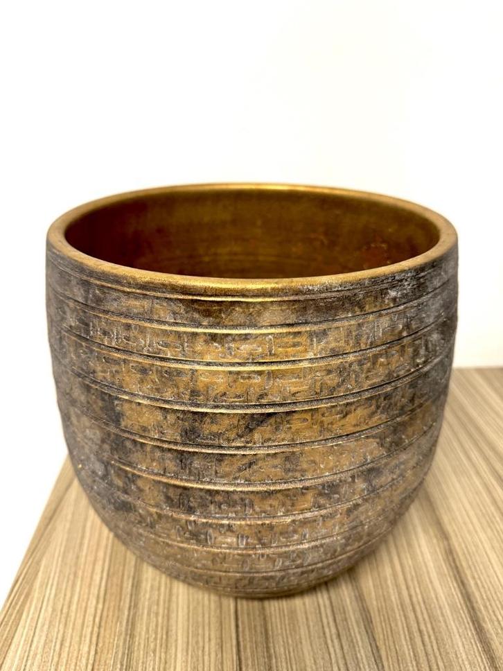 Middle East Hand Made Sierpot - Diameter 22 CM (Nieuw), Tuin en Terras, Bloempotten, Zo goed als nieuw, Aardewerk, Minder dan 40 cm