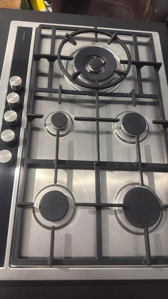 Siemens gaskookplaat, Witgoed en Apparatuur, Kookplaten, Zo goed als nieuw, Inbouw, Gas, 5 kookzones of meer, Ophalen