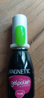 Magnetic gelpolish Neon groen 103221, Ophalen of Verzenden, Gebruikt, Groen, Handen en Nagels