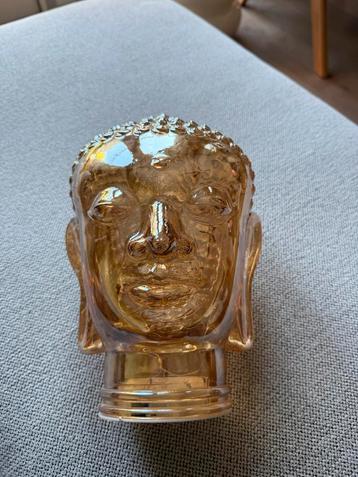 Boeddha Decoratie Set - Glazen Hoofd, Lantaarn, Kaarshouder beschikbaar voor biedingen