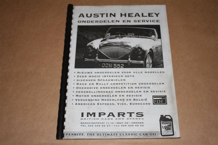 Austin Healey - Onderdelen en Service Catalogus, Auto diversen, Handleidingen en Instructieboekjes, Ophalen of Verzenden