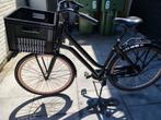 Zwarte heren fiets  met bel en  verlichting, Ophalen of Verzenden, Gebruikt, Overige merken