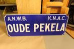 Oude Pekela KNAC ANWB plaatsnaam bord Langcat Bussum, Ophalen, Gebruikt, Reclamebord