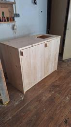 Keukenblok van terug gedroogd en geschaafd steigerhout, Ophalen of Verzenden, Nieuw, Minder dan 100 cm