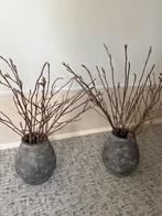 2 Brynxz potten met magnoliatakken, Huis en Inrichting, Ophalen, Overige kleuren, Minder dan 50 cm