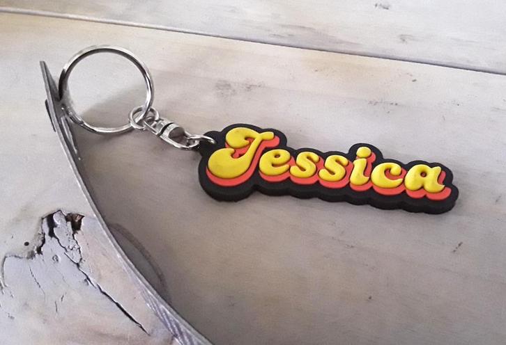 Sleutelhanger met eraan de naam: jessica (nieuw), Sieraden, Tassen en Uiterlijk, Overige Accessoires, Nieuw, Ophalen of Verzenden