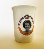 kroningsbeker beatrix 30 april 1980, Ophalen of Verzenden, Nieuw, Nederland, Servies
