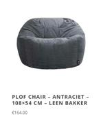 Zitzak Lebel Ribstof - Comfortabel en Stijlvol, Huis en Inrichting, Zitzakken, Ophalen, Zo goed als nieuw, Grijs, Zitzakstoel