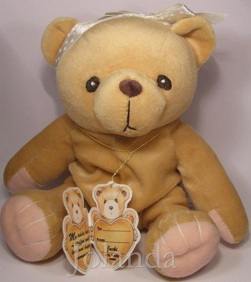Cherished Teddies Stoffen Beer Jacki, Verzamelen, Beren en Cherished Teddies, Zo goed als nieuw, Beeldje, Cherished Teddies, Ophalen of Verzenden