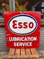 Esso Lubrication Service Emaille Reclamebord, Ophalen