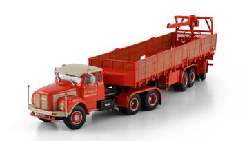 WSI SCANIA L 110 + FLOOR stenentrailer HUSKENS beschikbaar voor biedingen