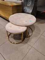 Nieuwe set Douglas salontafels velvet goud €95, Ophalen, ., Nieuw, .
